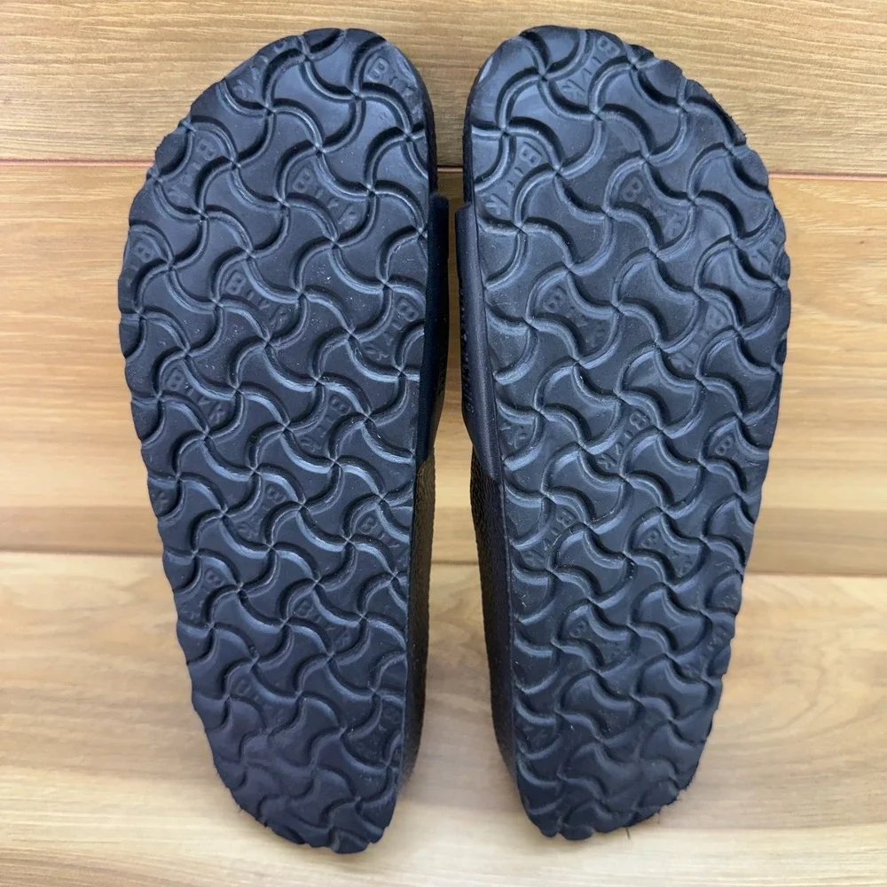 Birkenstock Arizona Eva Madrid Black Slides Womens 8 N EU 39 Slip On Rubber Walk